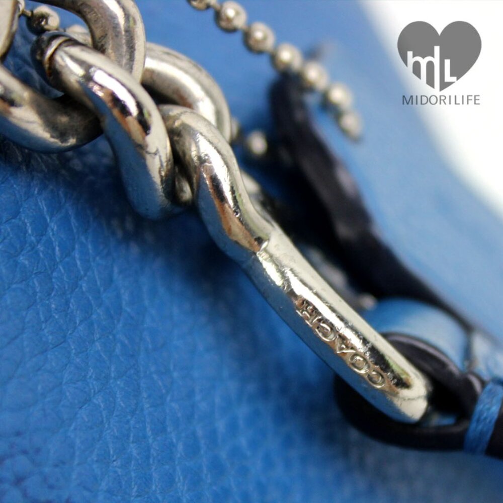 COACH Sophia Polished Pebbled Leather Tote - Picture 12 of 15